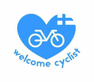 Welcome cyclist logo