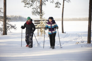 snowshoeing